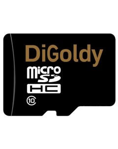 Карта памяти 16Gb microSDHC Class 10 адаптер Digoldy
