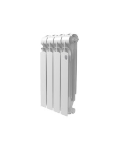 Радиатор алюминиевый Indigo 500 мм 4 секции 1 боковое подключение белый Royal thermo