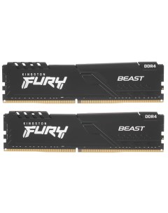 Оперативная память 32GB DDR4 3200 DIMM Fury Beast Black Gaming KF432C16BBK2 32 SP Kingston