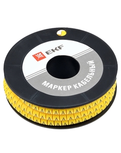 Маркеры кабельные (клипсы) PROxima 3,6-6,4 мм буква А желтые (500 шт.) (plc-KM-4-A) Ekf