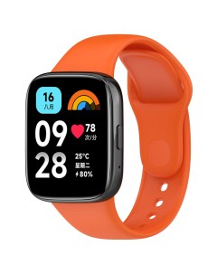 Силиконовый ремешок для Redmi Watch 3 Lite Redmi Watch 3 Active оранжевый Xiaomi