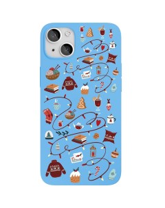 Чехол для смартфона Art Collection Winter для iPhone 13 голубой Vlp