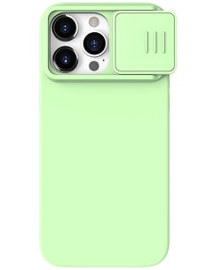 Чехол для iPhone 15 Pro CamShield Silky Silicone Mint Green Nillkin