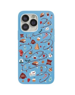 Чехол Art Collection Winter для iphone 13 Pro голубой Vlp