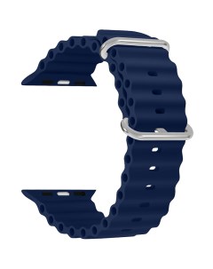 Плетеный нейлоновый ремешок для Apple Watch 42 44 45 49 mm NEKKAR синий Lyambda