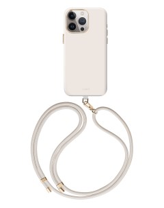 Чехол для iPhone 15 Pro с MagSafe COEHL со шнурком Ivory Uniq