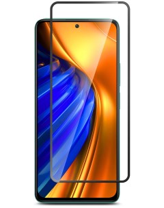 Защитное стекло для Xiaomi Poco F4 полный клей черный Mobility