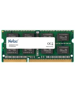 Оперативная память NTBSD3N16SP 08 DDR3L 1x8Gb 1600MHz Netac