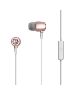 Наушники Metal Earbuds In Ear Headphones Rose Gold Motorola