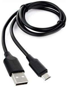 Кабель CCB mUSB2 AMBMO2 1MB USB Micro USB быстрая зарядка 2 4A 1 м черный Cablexpert
