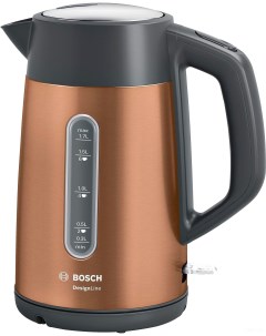 Чайник электрический TWK4P439 1 7 л коричневый Bosch