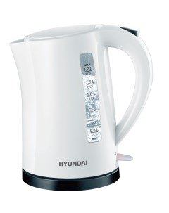 Чайник электрический HYK P1409 1 7 л белый черный Hyundai