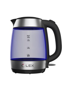 Чайник электрический LX 3001 1 1 7 л Silver Black Lex