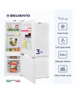 Встраиваемый холодильник VBW36400 белый Delvento