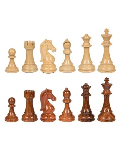 Шахматные фигуры Стаунтон из композита красные большие Lavochkashop