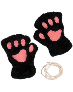 Митенки детские перчатки детские Kitten glov черный 15 Mr.sun