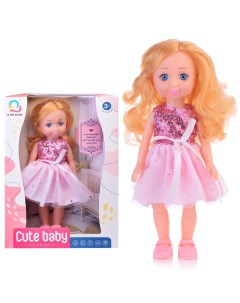 Кукла 500 13 Милана в розовом платье Oubaoloon