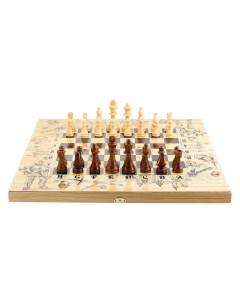 Шахматы шашки нарды 3 в 1 Рыцари 50х50см Nobrand