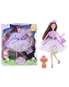 Кукла SK017D Цветочная Фея с питомцем подвижные руки и ноги Oubaoloon