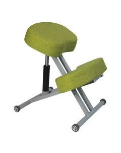 Ортопедический коленный стул серый лайм Олимп