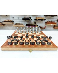 Шахматы Итальянский дизайн 415 см темные Lavochkashop