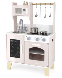 Детская кухня Polar B 44082 розовая со светом и звуком дерево 60х29 5х89 см Viga