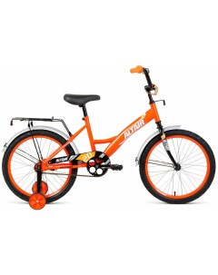 Велосипед 1 скорость ростовка 13 ярко оранжевый белый детский 20 Altair
