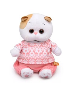 Мягкая игрушка Кошечка Ли Ли BABY в зимней пижамке 20 см арт 329153 Budi basa
