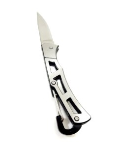 Нож складной туристический 14см серебристый Nobrand
