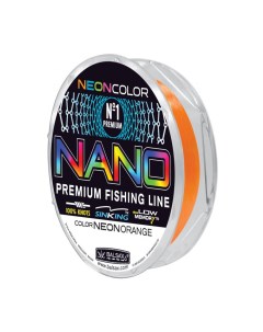 Леска рыболовная NANO NEONORANGE 0 35 мм 150 метров для рыбалки для фидерной ловл Balsax