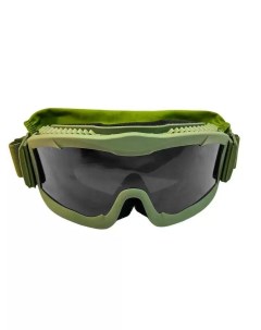 Тактические очки для защиты от осколков цвет зеленый Decoromir
