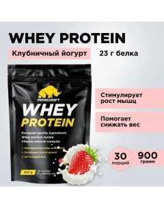 Протеин сывороточный PRIMEKRAFT Whey Protein 30 порций 900 г клубничный йогурт Prime kraft
