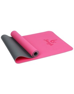Коврик для йоги Sangh 183 х 61 х 0 6 см двухсторонний цвет розовый серый Nobrand