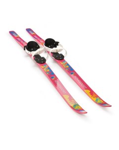 Лыжный комплект подростковый Pink Flower с универ креплением 6 150 110 Novasport