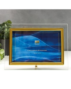 Фоторамка стекло GT 134 G 10х15 см с золотом Officespace