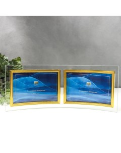 Фоторамка двойная стекло GT 214 G 10х15 см золотой Officespace