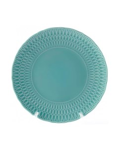 Тарелка десертная Sofia фарфоровая d 21 см голубая глазурь Cmielow