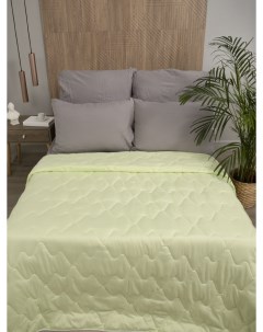 Одеяло стеганное 2 спальное облегченное всесезонное Бамбук 175х200 см 200 гр м2 Baby nice