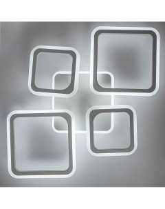 Светодиодная диммируемая люстра LED 0070 SQUARE white с пультом управления Glanzen