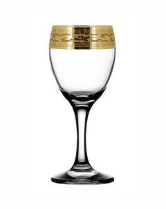 Подарочный набор бокалов для вина с алмазной гравировкой Версаль 250 мл 6 шт Promsiz