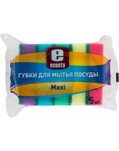 Губки Maxi для посуды 5 шт Econta