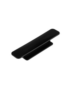 Ручка мебельная самоклеющаяся L 107 мм пластик цвет черный Cappio