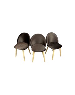 Комплект стульев 3 шт StulTesKor 3 коричневый Solarius