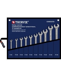 Набор комбинированных трещоточных ключей Thorvik CRWS10TB в сумке 8 24 мм 10 пр Nobrand