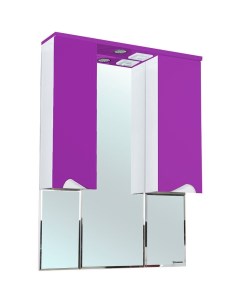 Зеркало со шкафом Эйфория 100 4619117180411 с подсветкой Фиолетовое Bellezza