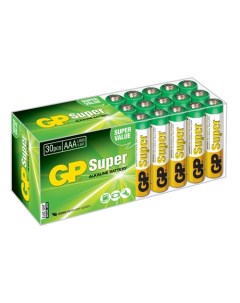 AAA Батарейка Super Alkaline 24A LR03 30 шт Gp