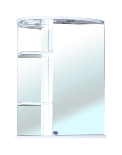 Зеркальный шкаф Нарцисс 55 R 4613208001005 с подсветкой Белый Bellezza