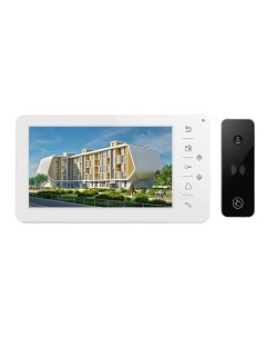 Комплект видеодомофона Prime белый HD и iPanel 2 HD черная Tantos