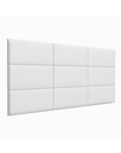 Стеновая панель Eco Leather White 30х60 см 2 шт Tartilla