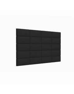 Стеновая панель Eco Leather Black 15х30 см 4 шт Tartilla